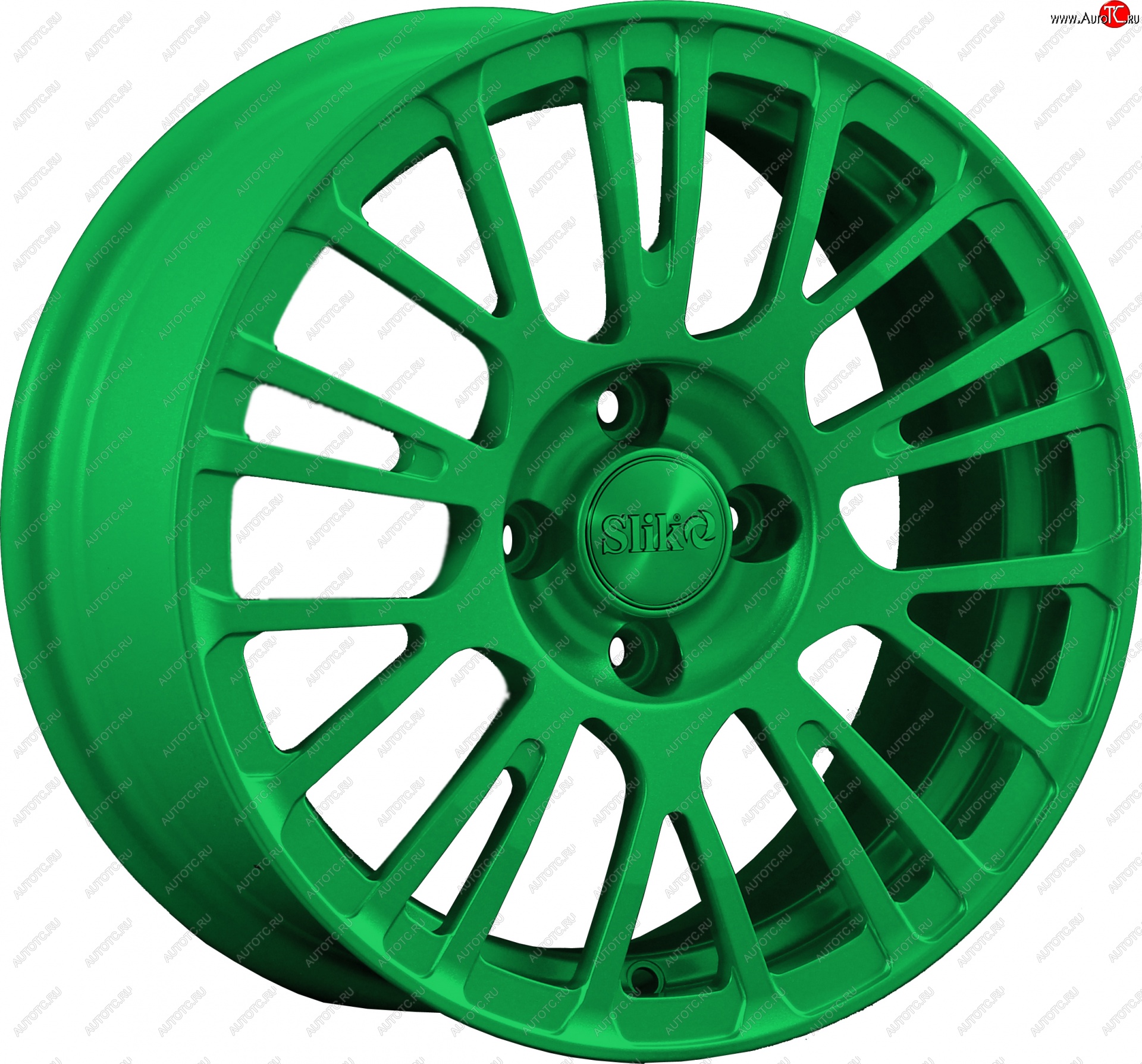 11 899 р. Кованый диск Slik Classik 6.5x15 (Зеленый)   (Цвет: Зеленый)  с доставкой в г. Пермь