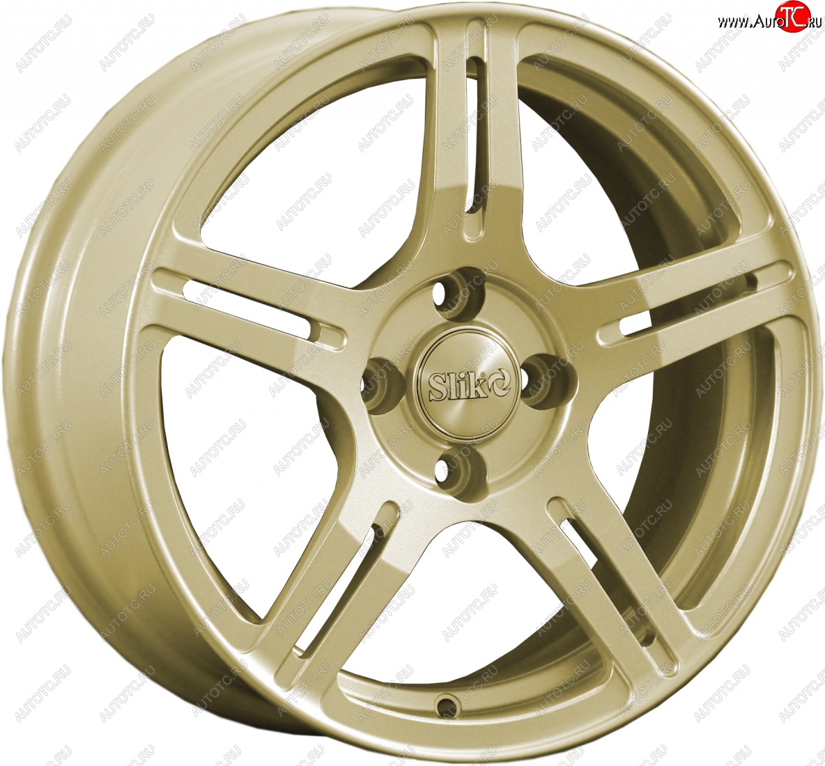 15 249 р. Кованый диск Slik Classik 6.5x15 (Металлик золотой)   (Цвет: Металлик золотой)  с доставкой в г. Пермь