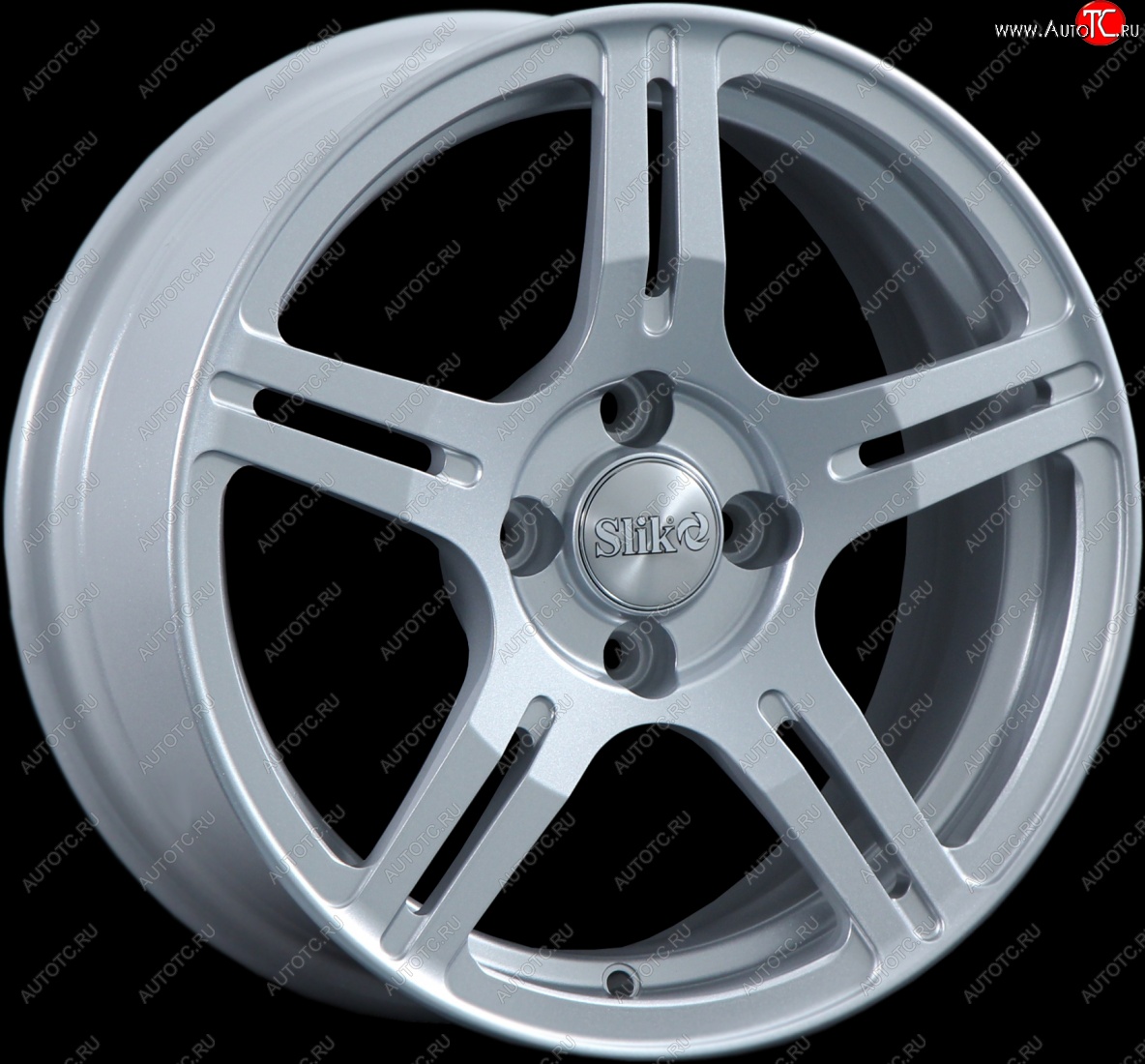 15 249 р. Кованый диск Slik Classik 6.5x15 (Серебристый светлый)   (Цвет: Серебристый светлый)  с доставкой в г. Пермь