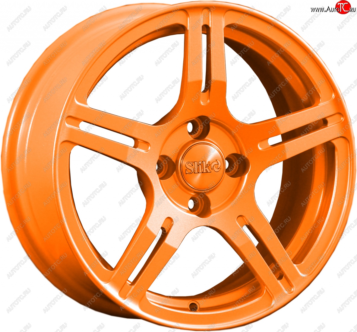 15 249 р. Кованый диск Slik Classik 6.5x15 (Ярко-оранжевый)   (Цвет: Ярко-оранжевый)  с доставкой в г. Пермь