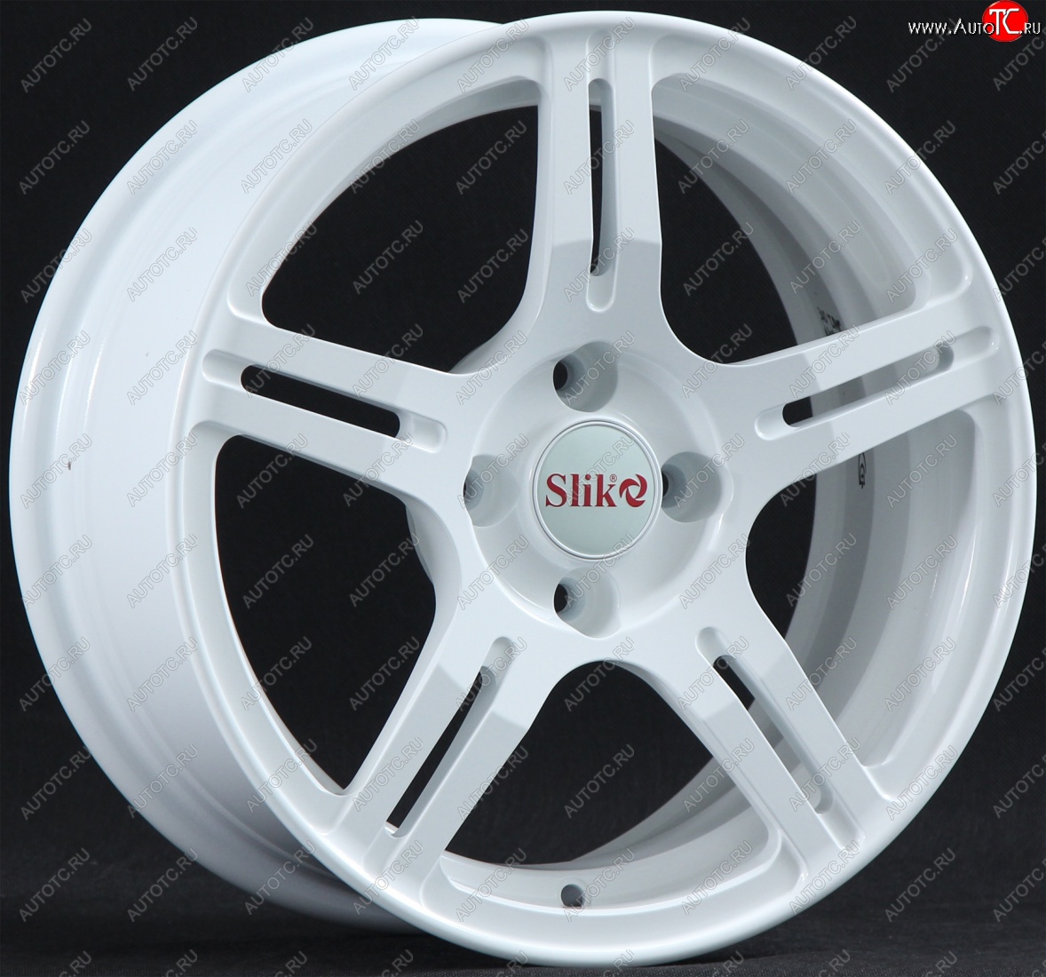 15 249 р. Кованый диск Slik Classik 6.5x15 (Белый)   (Цвет: Белый)  с доставкой в г. Пермь