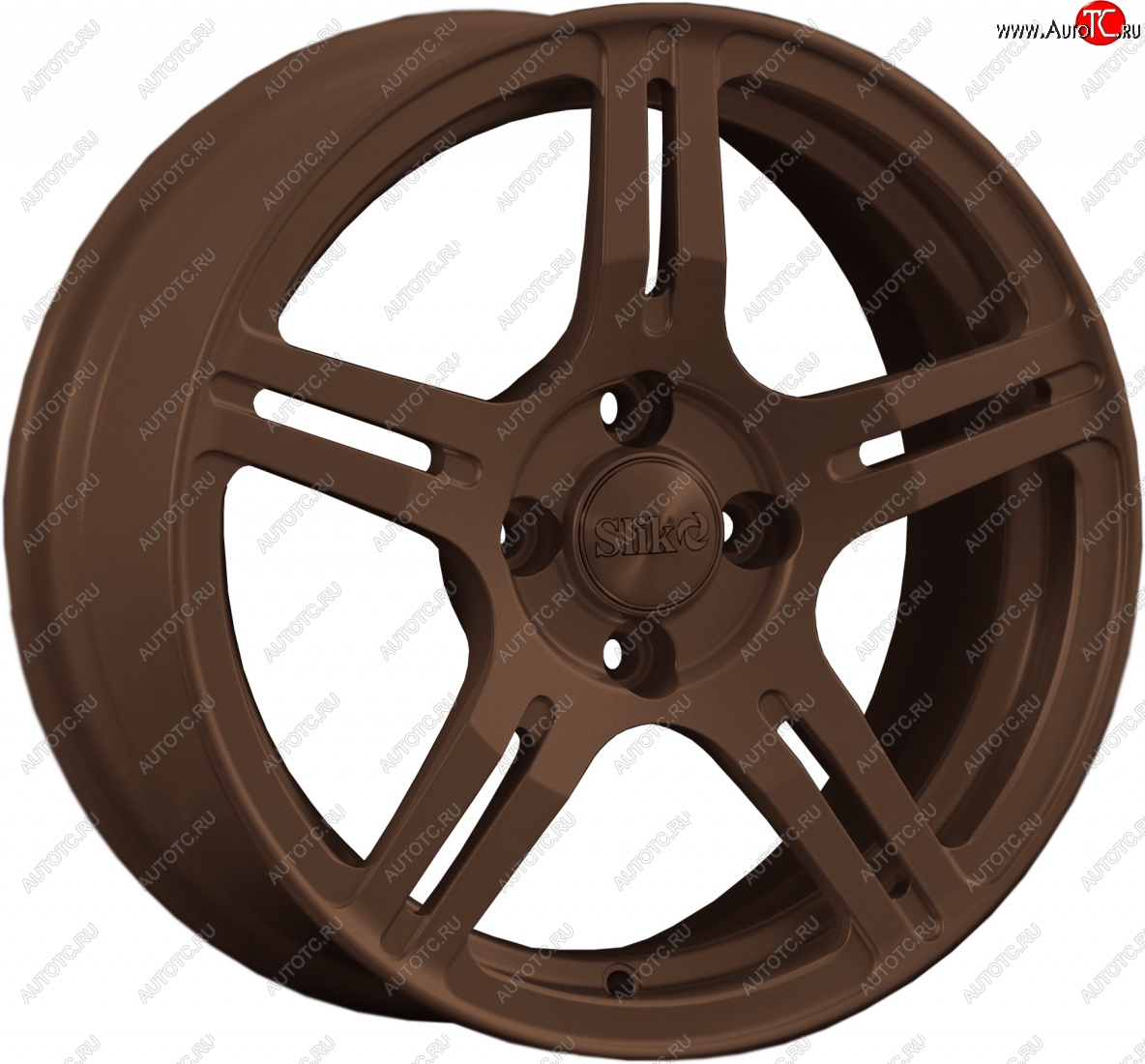 15 249 р. Кованый диск Slik Classik 6.5x15 (Металлик бронза)   (Цвет: Металлик бронза)  с доставкой в г. Пермь