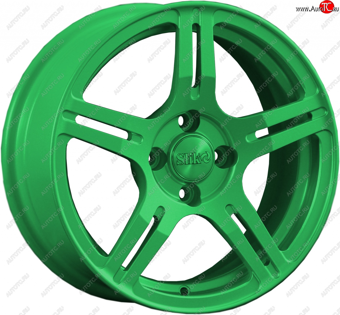 15 249 р. Кованый диск Slik Classik 6.5x15 (Зеленый)   (Цвет: Зеленый)  с доставкой в г. Пермь