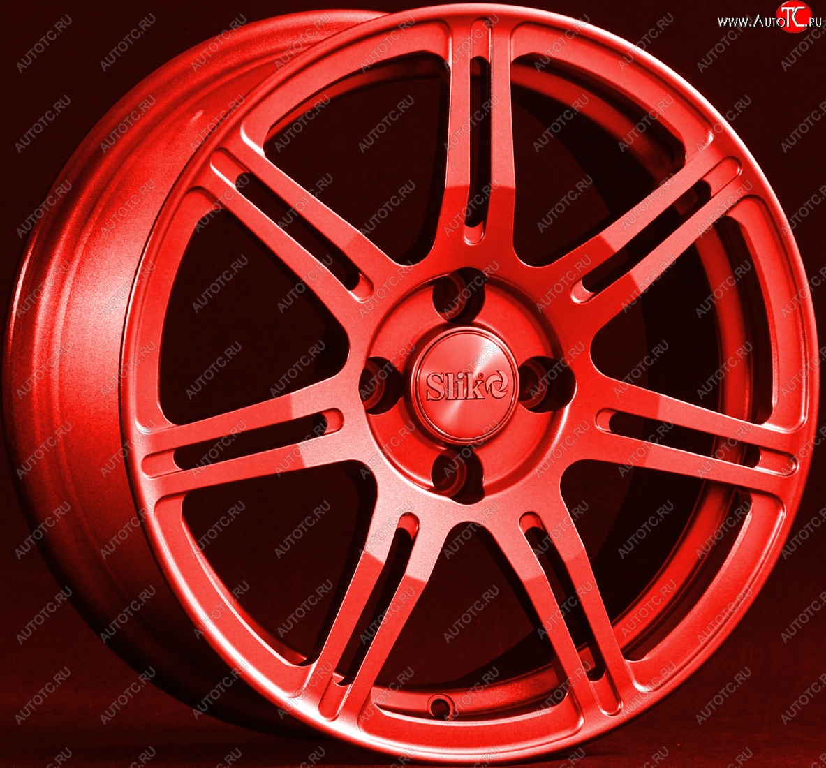 15 249 р. Кованый диск Slik Classik 6.5x15 (RAL 3026 ярко-алый)   (Цвет: RAL 3026 ярко-алый)  с доставкой в г. Пермь