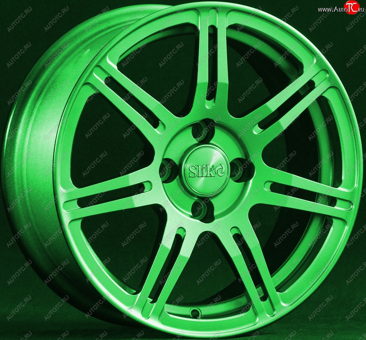 15 249 р. Кованый диск Slik Classik 6.5x15 (RAL 6038 ярко-зеленый)   (Цвет: RAL 6038 ярко-зеленый)  с доставкой в г. Пермь