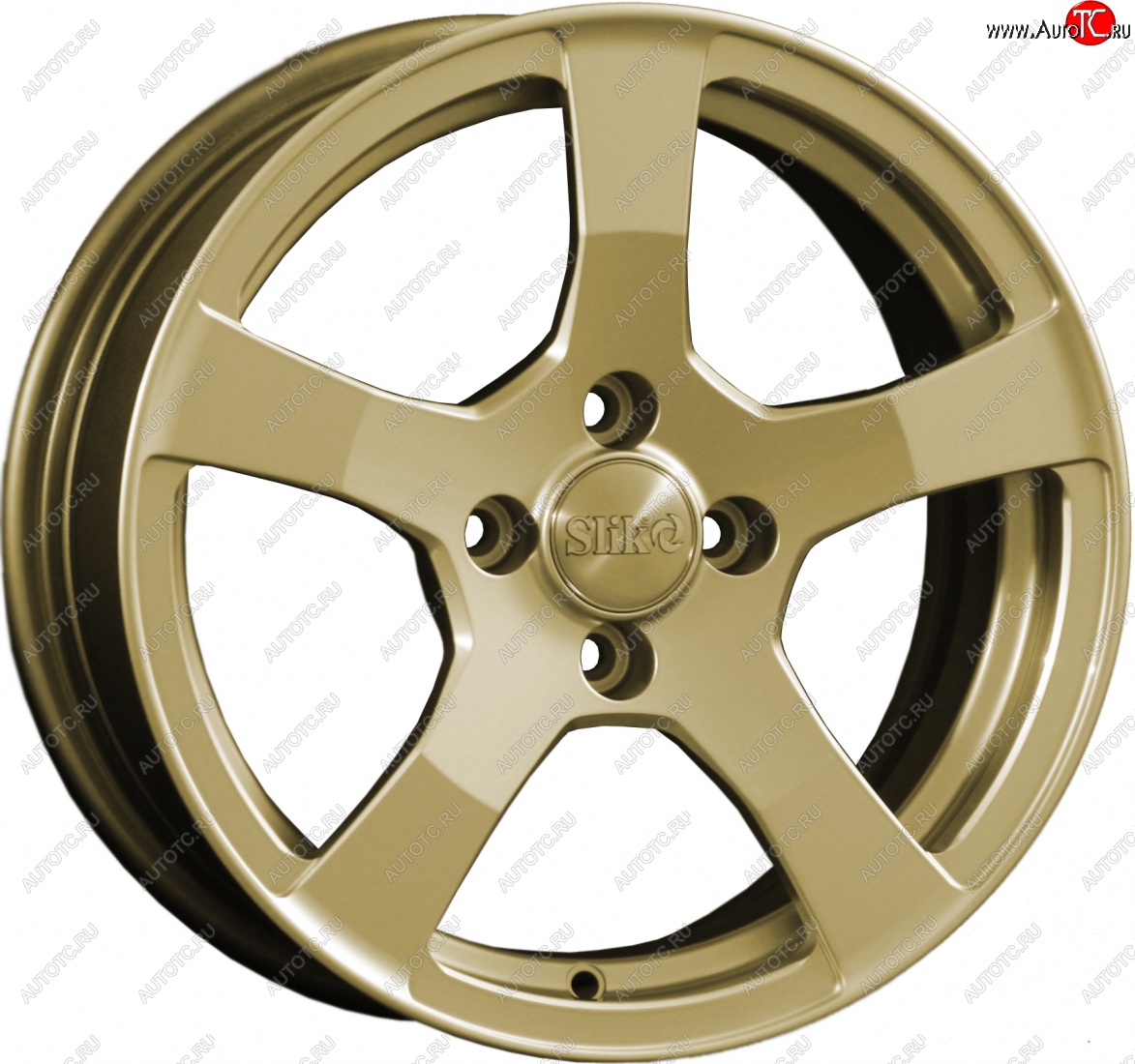 15 599 р. Кованый диск Slik Classik 6.5x15 (Металлик золотой)   (Цвет: Металлик золотой)  с доставкой в г. Пермь