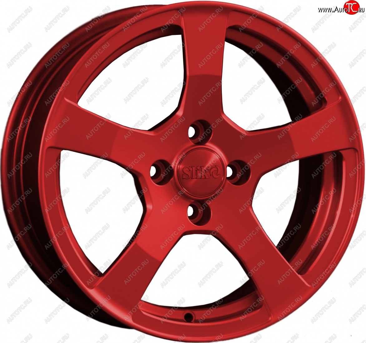 15 599 р. Кованый диск Slik Classik 6.5x15 (Candy красный)   (Цвет: Candy красный)  с доставкой в г. Пермь