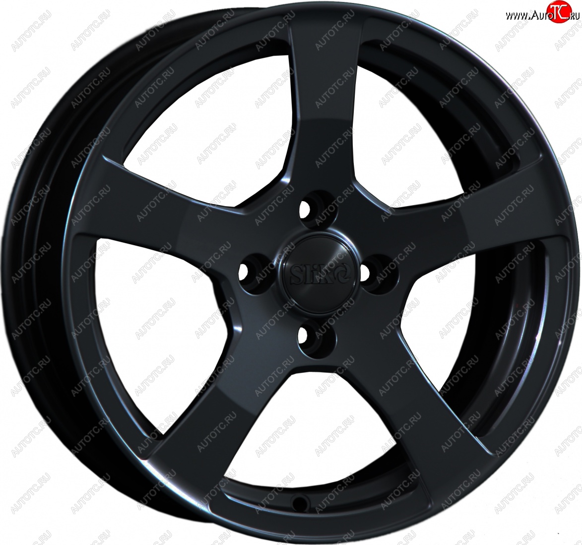 15 599 р. Кованый диск Slik Classik 6.5x15 (Черный матовый)   (Цвет: Черный матовый)  с доставкой в г. Пермь