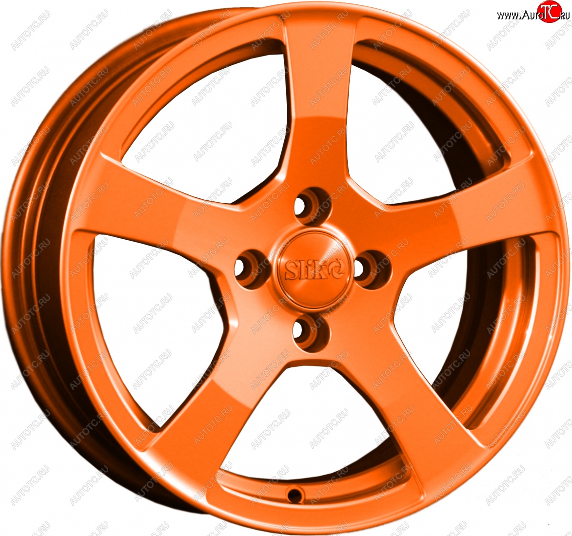 15 599 р. Кованый диск Slik Classik 6.5x15 (Ярко-оранжевый)   (Цвет: Ярко-оранжевый)  с доставкой в г. Пермь