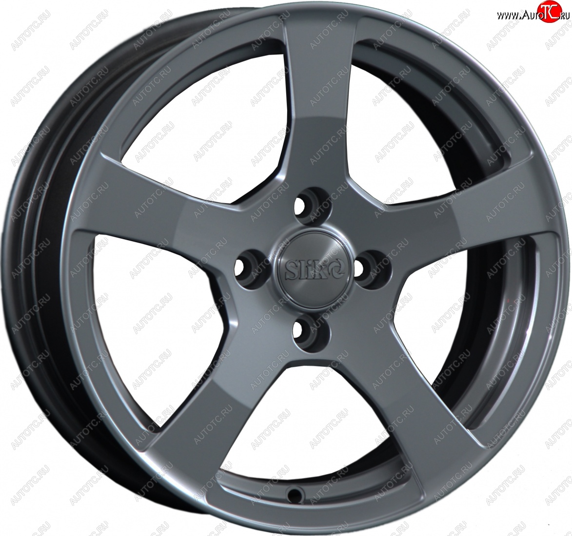15 599 р. Кованый диск Slik Classik 6.5x15 (Металлик графит матовый)   (Цвет: Металлик графит матовый)  с доставкой в г. Пермь