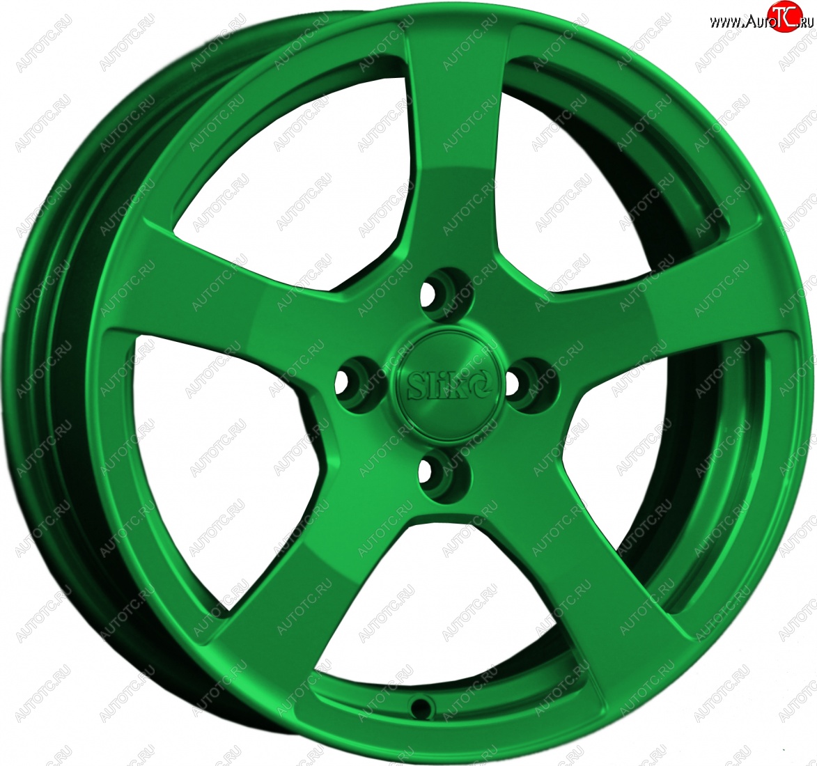 15 599 р. Кованый диск Slik Classik 6.5x15 (Зеленый)   (Цвет: Зеленый)  с доставкой в г. Пермь