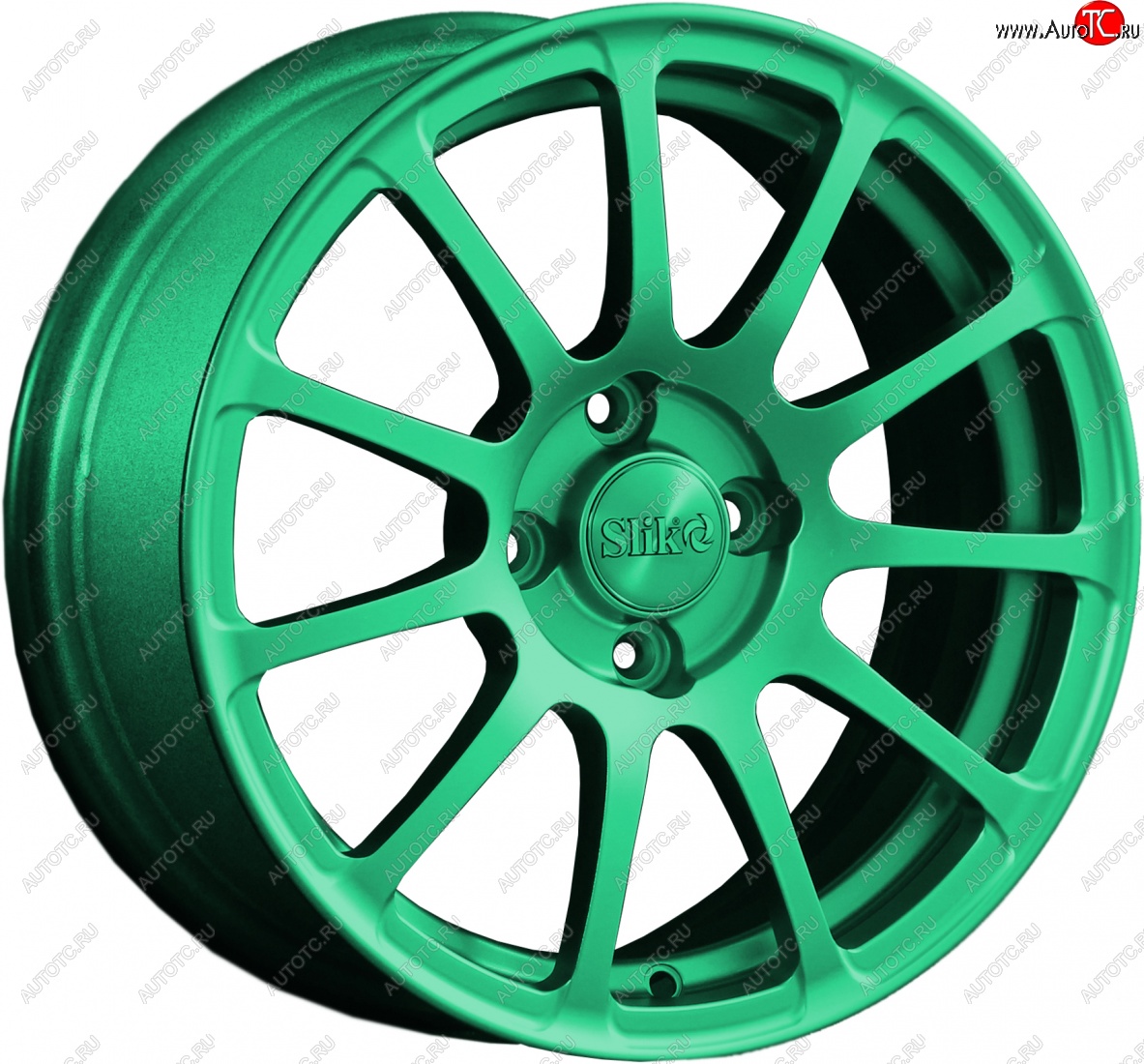 15 599 р. Кованый диск Slik Classik 6.5x15 (Cendy изумрудно-зеленый)   (Цвет: Cendy изумрудно-зеленый)  с доставкой в г. Пермь
