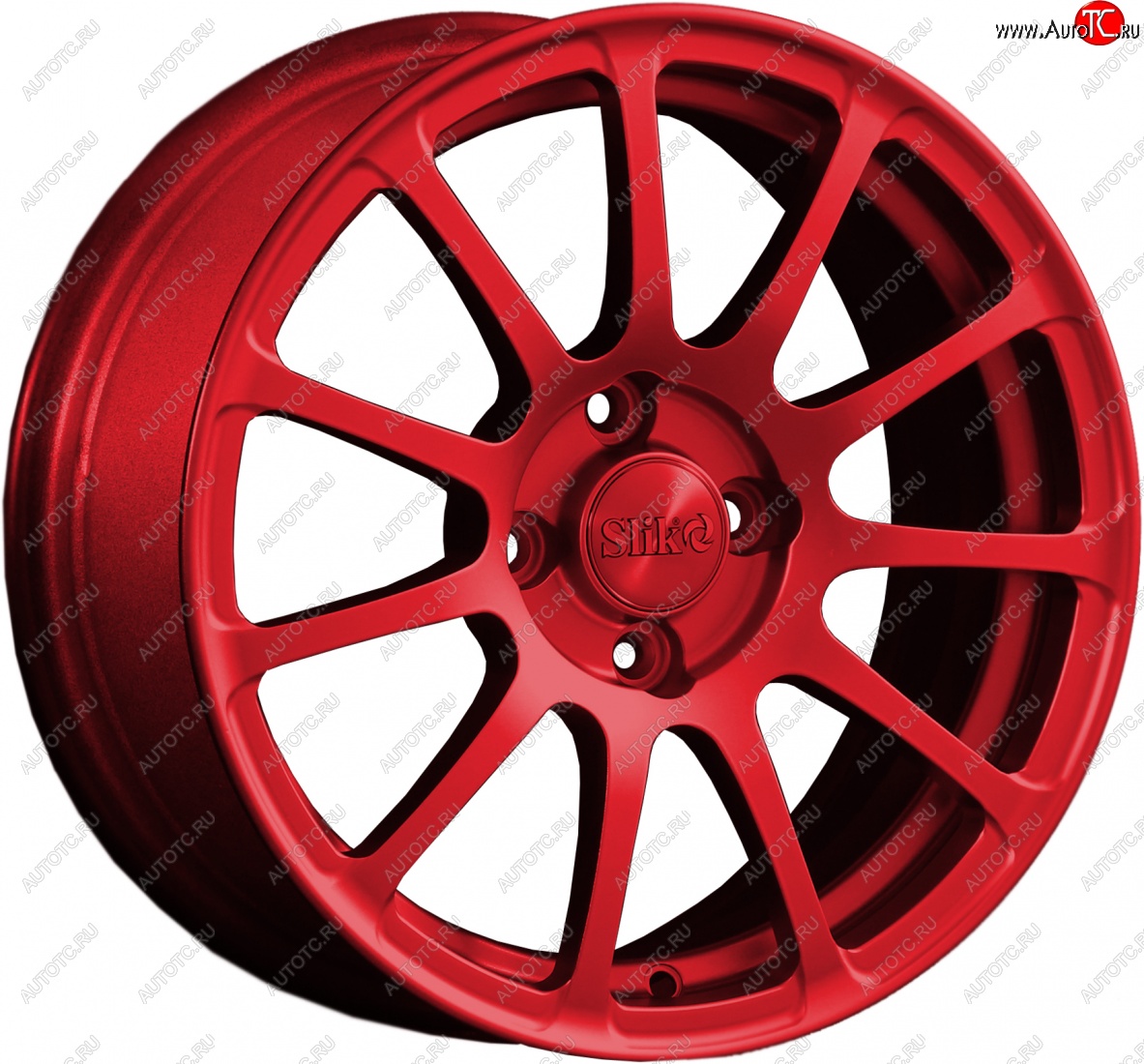 15 599 р. Кованый диск Slik Classik 6.5x15 (Cendy красный)   (Цвет: Cendy красный)  с доставкой в г. Пермь