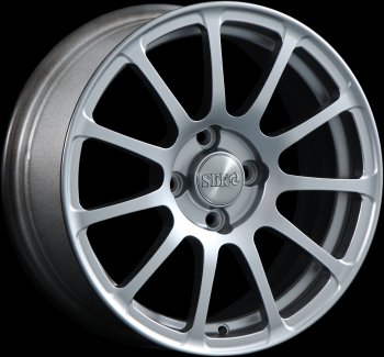 Кованый диск Slik Classik 6.5x15 (Серебристый светлый) Honda Prelude 3 BA купе дорестайлинг (1987-1989) 4x100.0xDIA56.1xET45.0