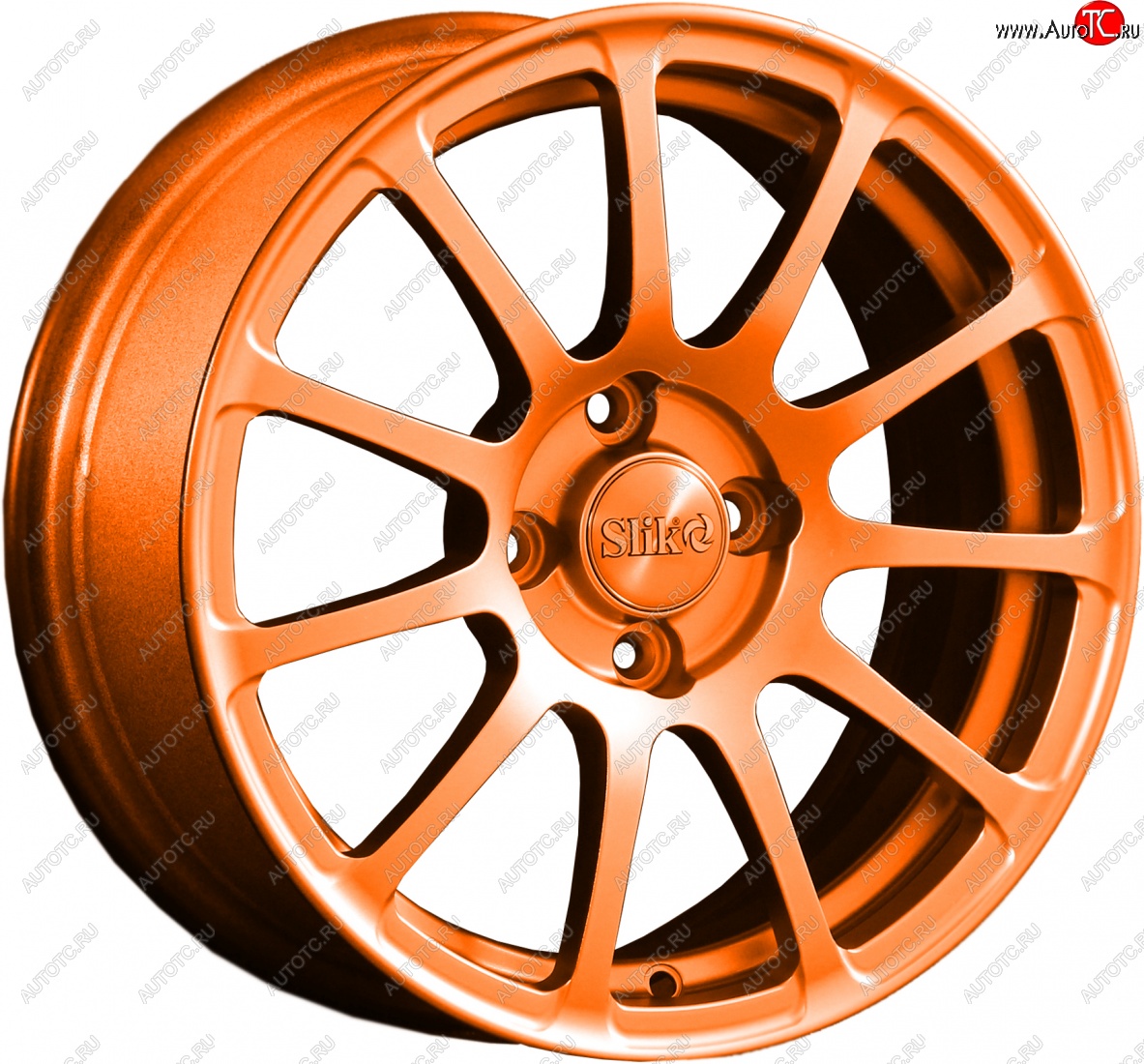 15 599 р. Кованый диск Slik Classik 6.5x15 (Ярко-оранжевый)   (Цвет: Ярко-оранжевый)  с доставкой в г. Пермь
