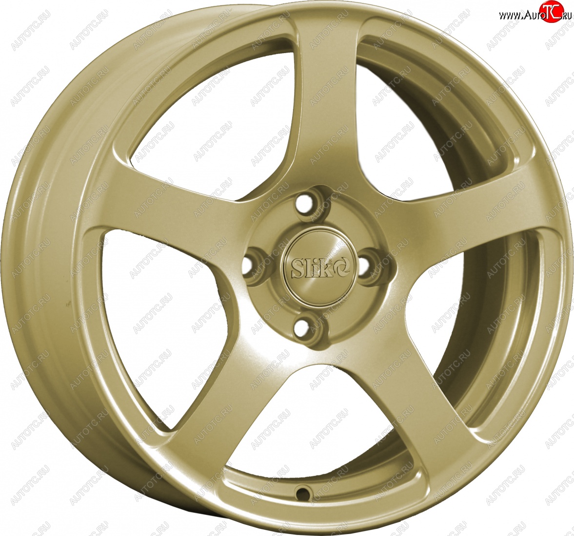 15 249 р. Кованый диск Slik Classik 6.5x15 (Металлик золотой)   (Цвет: Металлик золотой)  с доставкой в г. Пермь