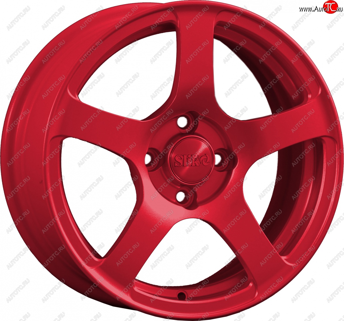 15 249 р. Кованый диск Slik Classik 6.5x15 (Красный)   (Цвет: Красный)  с доставкой в г. Пермь