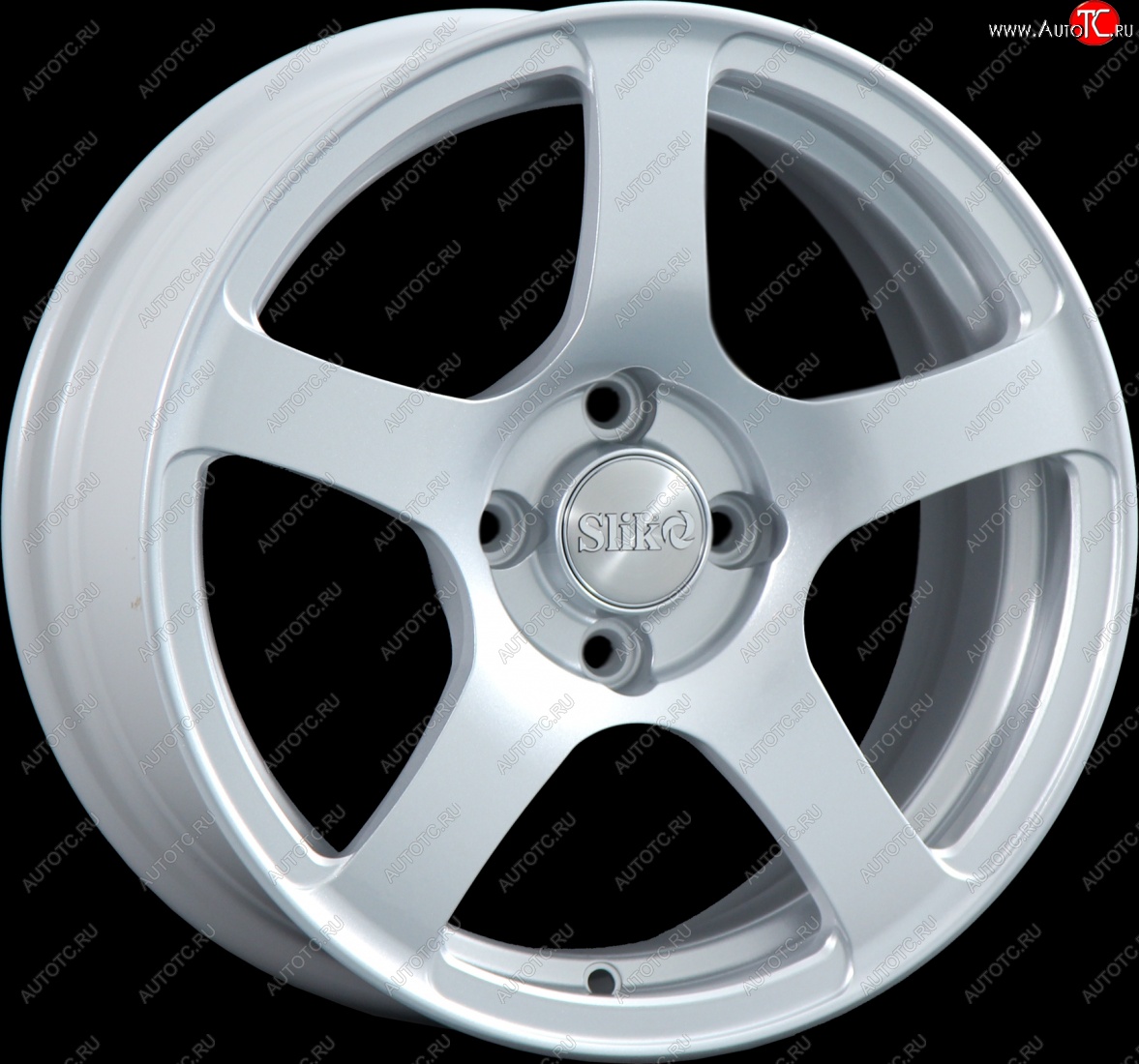 15 249 р. Кованый диск Slik Classik 6.5x15 (Яркое-блестящее серебро)   (Цвет: Яркое-блестящее серебро)  с доставкой в г. Пермь