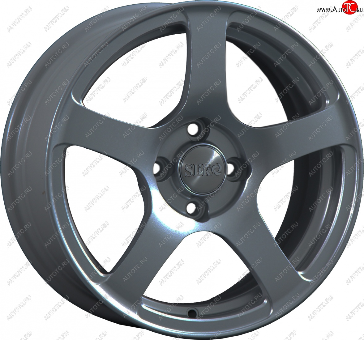 15 249 р. Кованый диск Slik Classik 6.5x15 (Металлик графит матовый)   (Цвет: Металлик графит матовый)  с доставкой в г. Пермь
