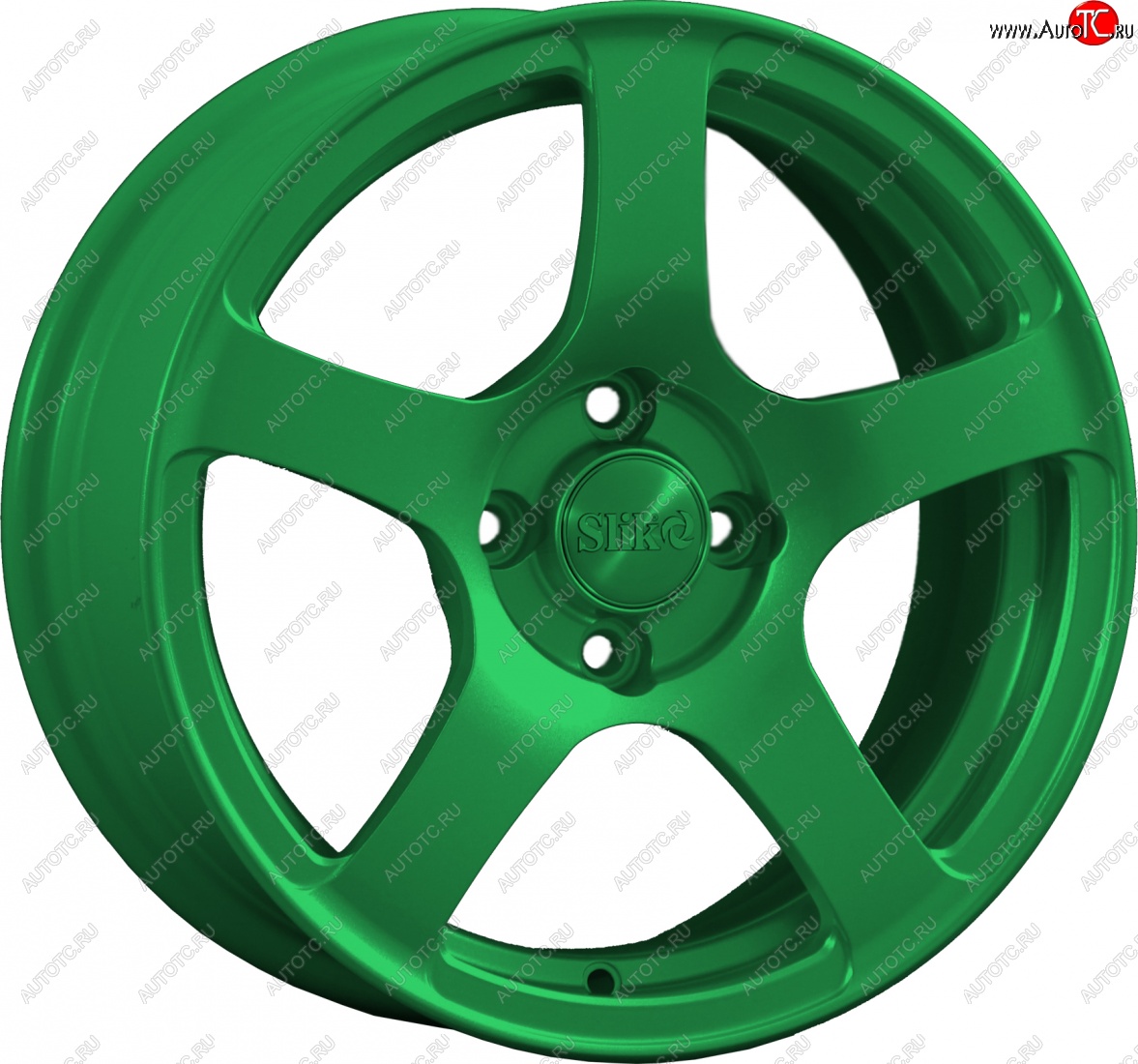 15 249 р. Кованый диск Slik Classik 6.5x15 (Зеленый)   (Цвет: Зеленый)  с доставкой в г. Пермь