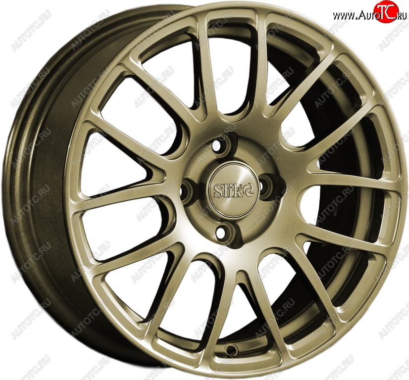 15 249 р. Кованый диск Slik Classik 6.5x15 (Металлик золотой)   (Цвет: Металлик золотой)  с доставкой в г. Пермь