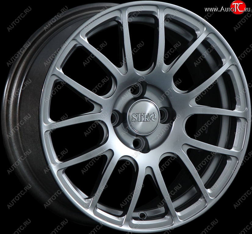15 249 р. Кованый диск Slik Classik 6.5x15 (Серебристый темный)   (Цвет: Серебристый темный)  с доставкой в г. Пермь