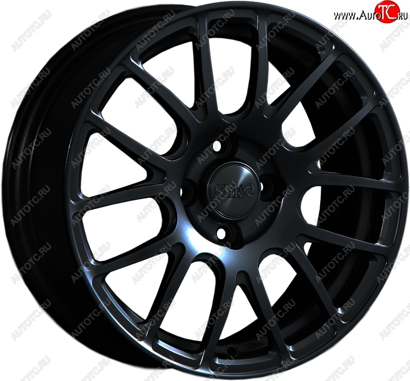 15 249 р. Кованый диск Slik Classik 6.5x15 (Черный матовый)   (Цвет: Черный матовый)  с доставкой в г. Пермь