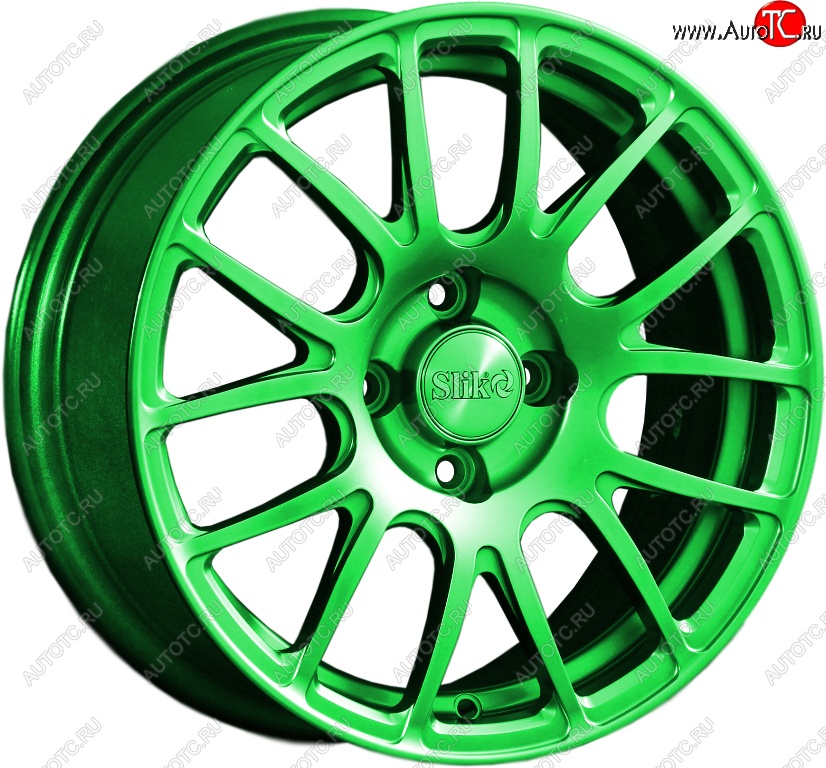 15 249 р. Кованый диск Slik Classik 6.5x15 (RAL 6038 ярко-зеленый)   (Цвет: RAL 6038 ярко-зеленый)  с доставкой в г. Пермь