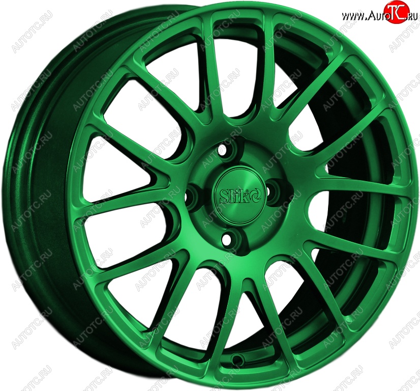 15 249 р. Кованый диск Slik Classik 6.5x15 (Зеленый)   (Цвет: Зеленый)  с доставкой в г. Пермь
