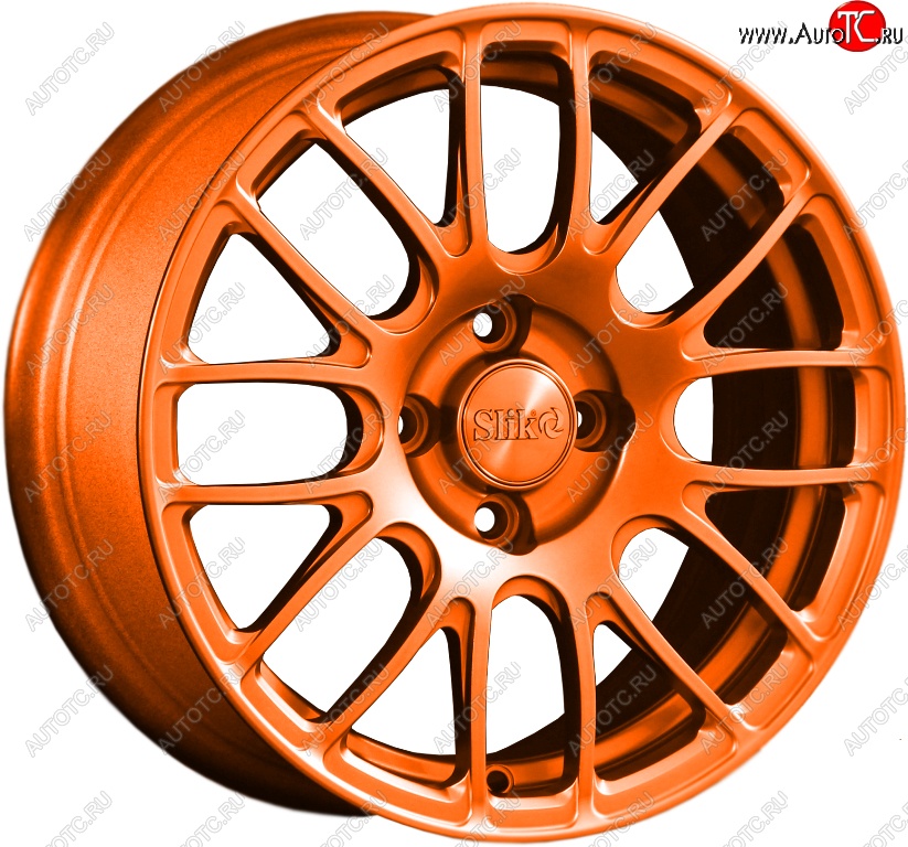 11 899 р. Кованый диск Slik Classik 6.5x15 (Ярко-оранжевый)   (Цвет: Ярко-оранжевый)  с доставкой в г. Пермь
