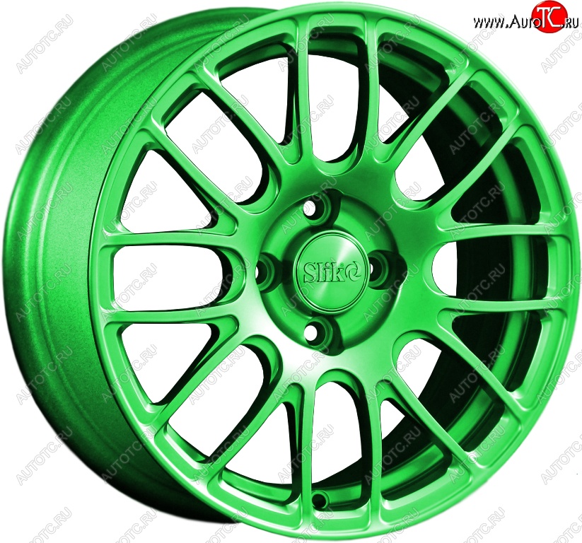 11 899 р. Кованый диск Slik Classik 6.5x15 (RAL 6038 ярко-зеленый)   (Цвет: RAL 6038 ярко-зеленый)  с доставкой в г. Пермь