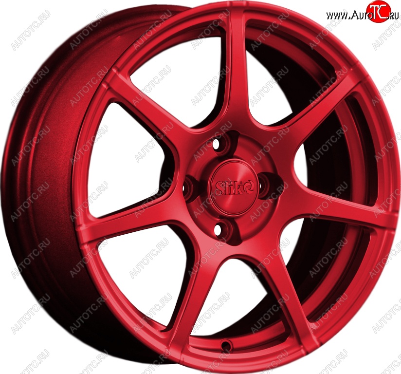 15 249 р. Кованый диск Slik Classik 6.5x15 (Красный)   (Цвет: Красный)  с доставкой в г. Пермь