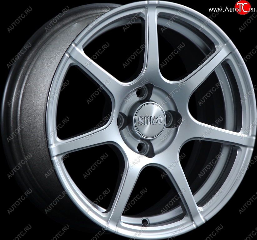 15 249 р. Кованый диск Slik Classik 6.5x15 (Серебристый светлый)   (Цвет: Серебристый светлый)  с доставкой в г. Пермь