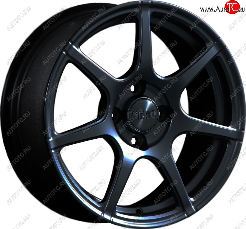 15 249 р. Кованый диск Slik Classik 6.5x15 (Черный матовый)   (Цвет: Черный матовый)  с доставкой в г. Пермь