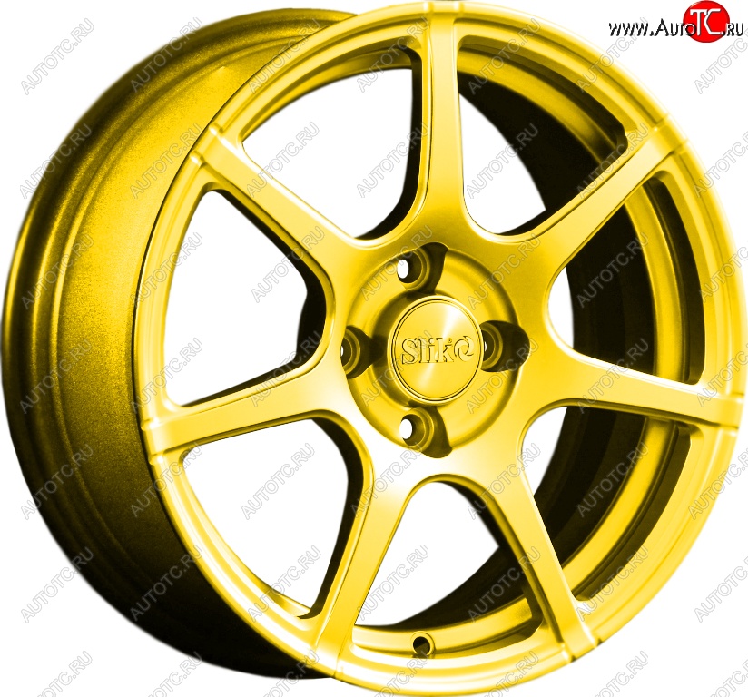 15 249 р. Кованый диск Slik Classik 6.5x15 (Ярко-желтый RAL 1021)   (Цвет: Ярко-желтый RAL 1021)  с доставкой в г. Пермь