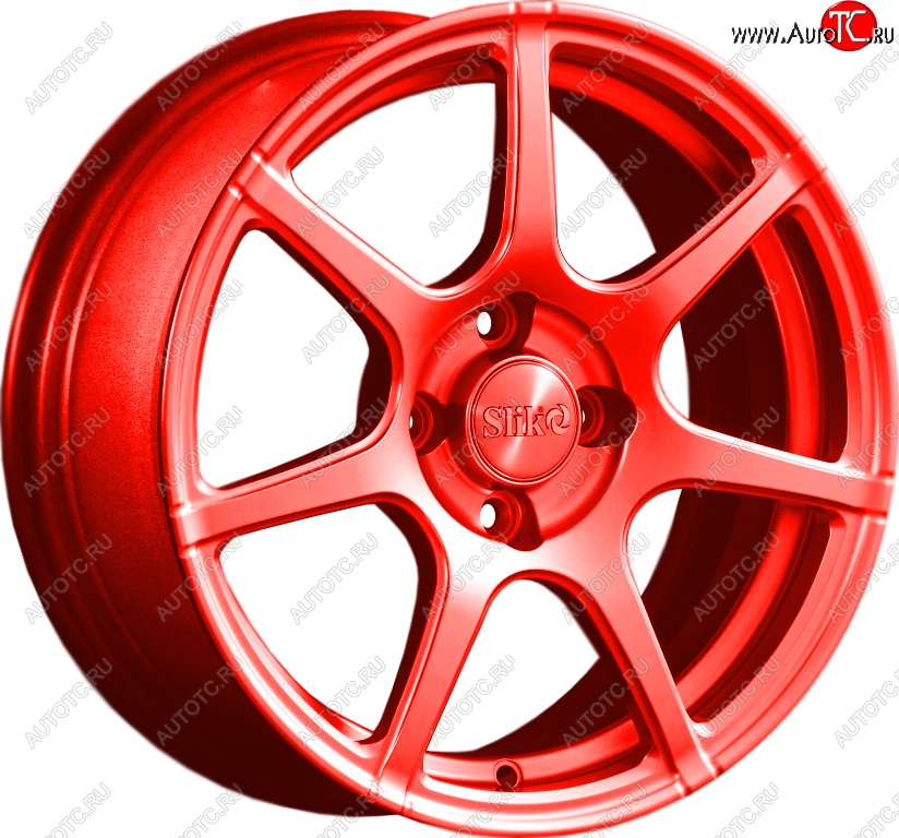15 249 р. Кованый диск Slik Classik 6.5x15 (RAL 3026 ярко-алый)   (Цвет: RAL 3026 ярко-алый)  с доставкой в г. Пермь