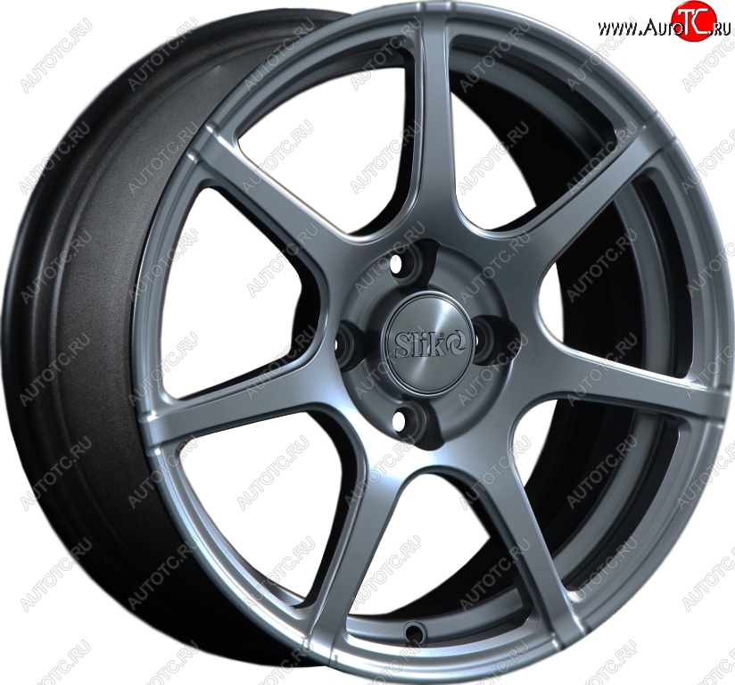 15 249 р. Кованый диск Slik Classik 6.5x15 (Металлик графит матовый)   (Цвет: Металлик графит матовый)  с доставкой в г. Пермь