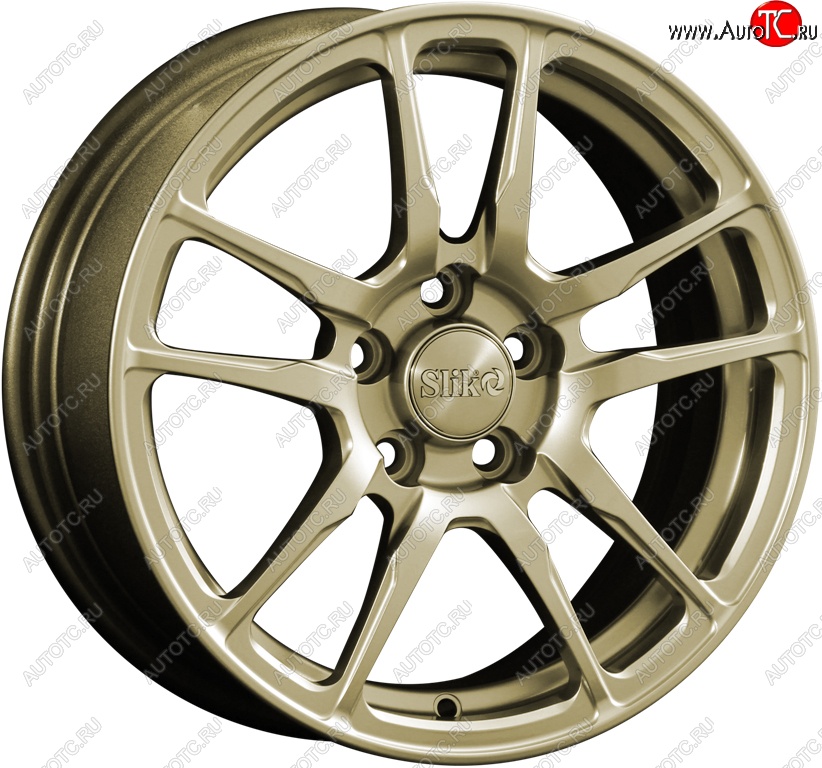 15 249 р. Кованый диск Slik Classik 6.5x15 (Металлик золотой)   (Цвет: Металлик золотой)  с доставкой в г. Пермь