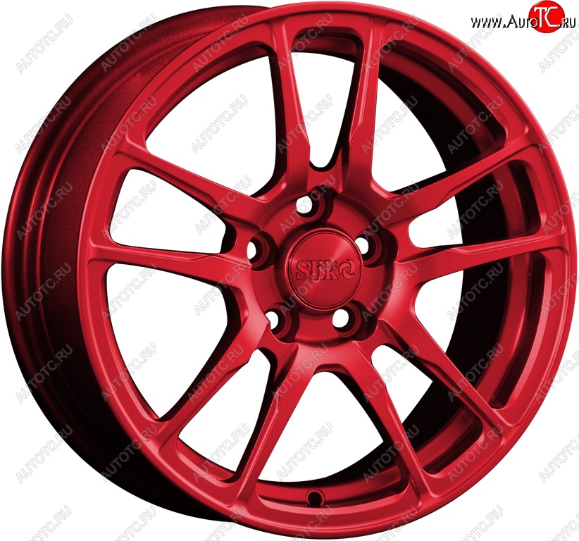 15 249 р. Кованый диск Slik Classik 6.5x15 (Красный)   (Цвет: Красный)  с доставкой в г. Пермь