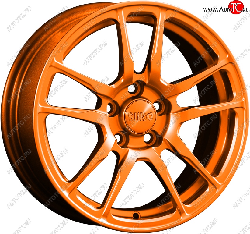 15 249 р. Кованый диск Slik Classik 6.5x15 (Ярко-оранжевый)   (Цвет: Ярко-оранжевый)  с доставкой в г. Пермь