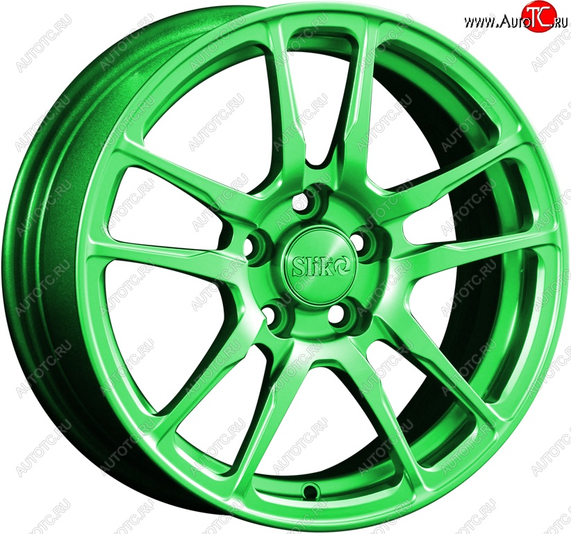 15 249 р. Кованый диск Slik Classik 6.5x15 (RAL 6038 ярко-зеленый)   (Цвет: RAL 6038 ярко-зеленый)  с доставкой в г. Пермь