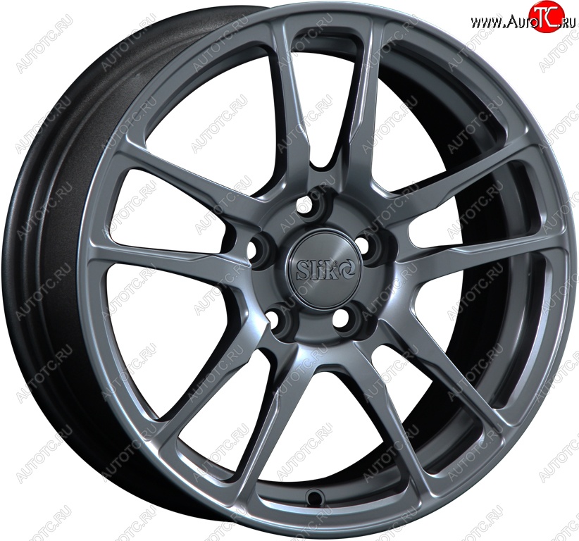 15 249 р. Кованый диск Slik Classik 6.5x15 (Металлик графит матовый)   (Цвет: Металлик графит матовый)  с доставкой в г. Пермь