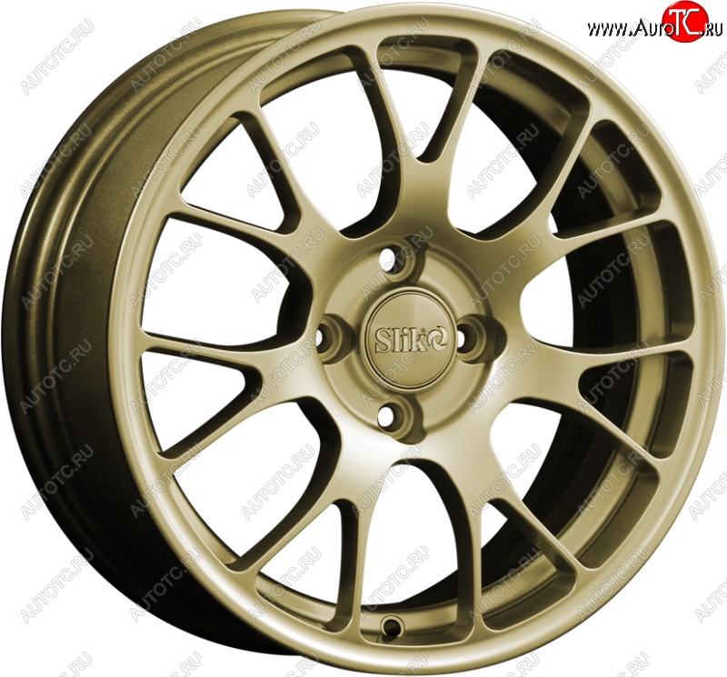 15 249 р. Кованый диск Slik Classik 6.5x15 (Металлик золотой)   (Цвет: Металлик золотой)  с доставкой в г. Пермь