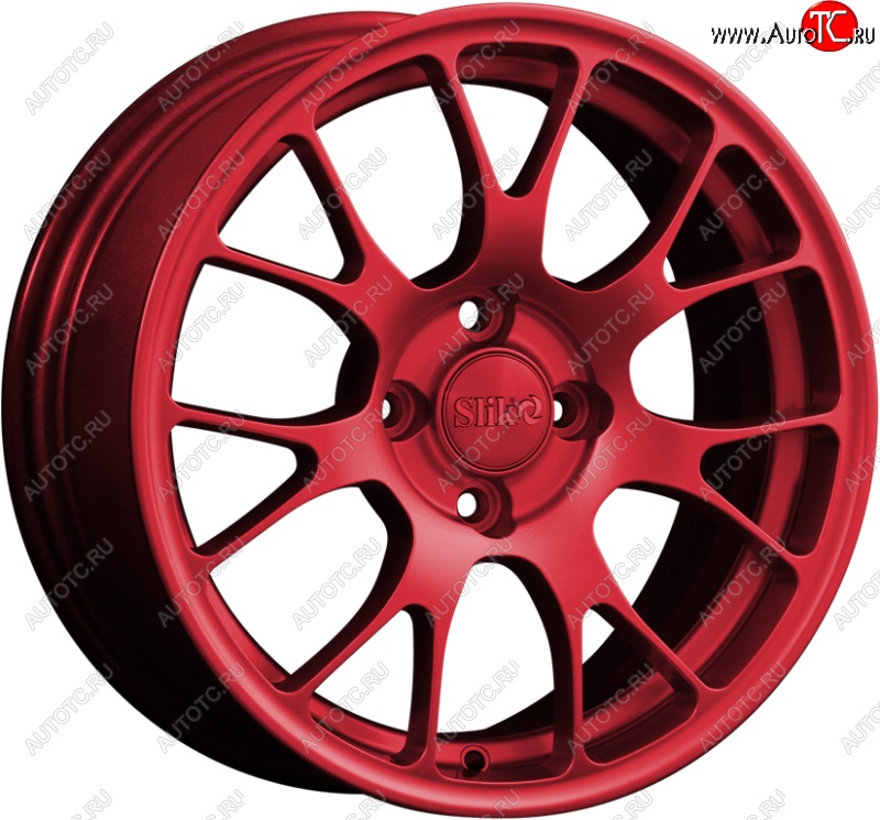 15 249 р. Кованый диск Slik Classik 6.5x15 (Красный)   (Цвет: Красный)  с доставкой в г. Пермь