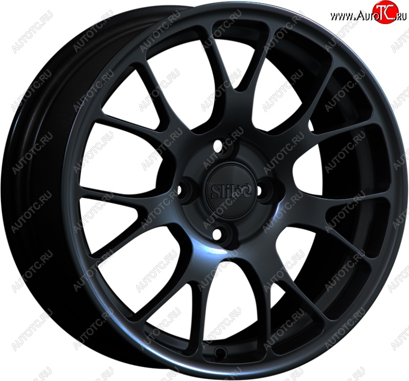 15 249 р. Кованый диск Slik Classik 6.5x15 (Черный матовый)   (Цвет: Черный матовый)  с доставкой в г. Пермь