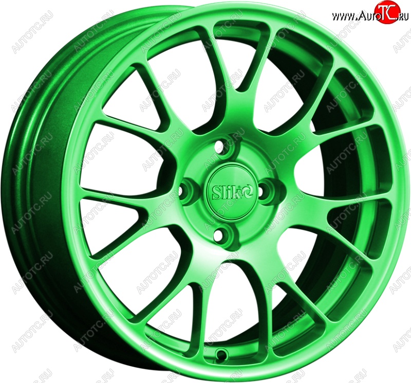 15 249 р. Кованый диск Slik Classik 6.5x15 (RAL 6038 ярко-зеленый)   (Цвет: RAL 6038 ярко-зеленый)  с доставкой в г. Пермь