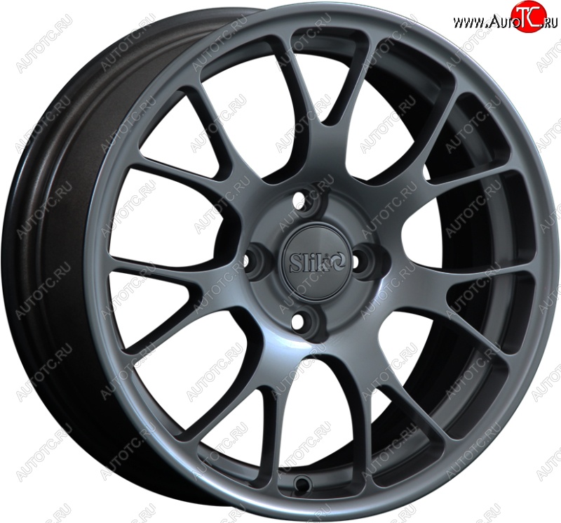 15 249 р. Кованый диск Slik Classik 6.5x15 (Металлик графит глянцевый)   (Цвет: Металлик графит глянцевый)  с доставкой в г. Пермь
