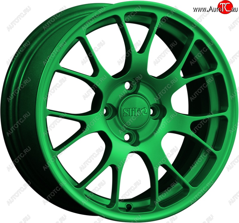 15 249 р. Кованый диск Slik Classik 6.5x15 (Зеленый)   (Цвет: Зеленый)  с доставкой в г. Пермь