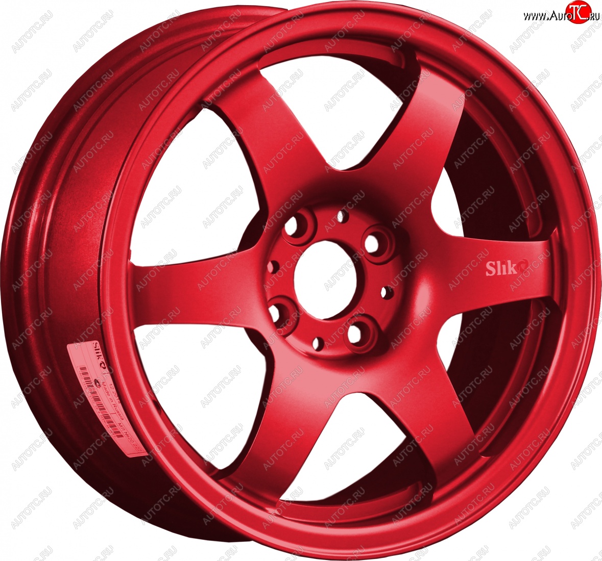 7 899 р. Кованый диск Slik Classik 6x15,5 (Красный) 6.5x15/4-5x98-120 D54.1-72.6   (Цвет: Красный)  с доставкой в г. Пермь