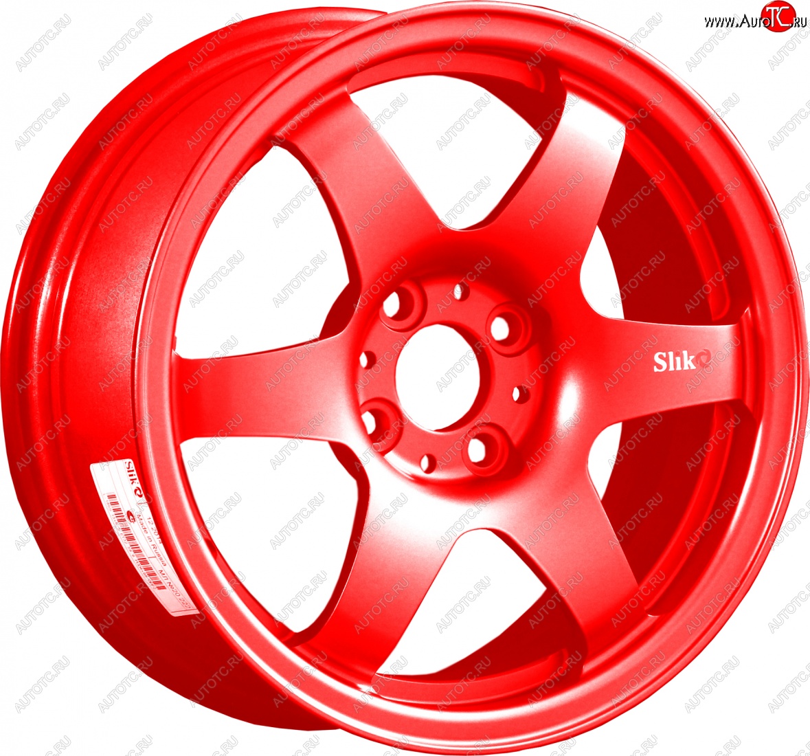 7 899 р. Кованый диск Slik Classik 6x15,5 (Candy алый) 6.5x15/4-5x98-120 D54.1-72.6   (Цвет: Candy алый)  с доставкой в г. Пермь